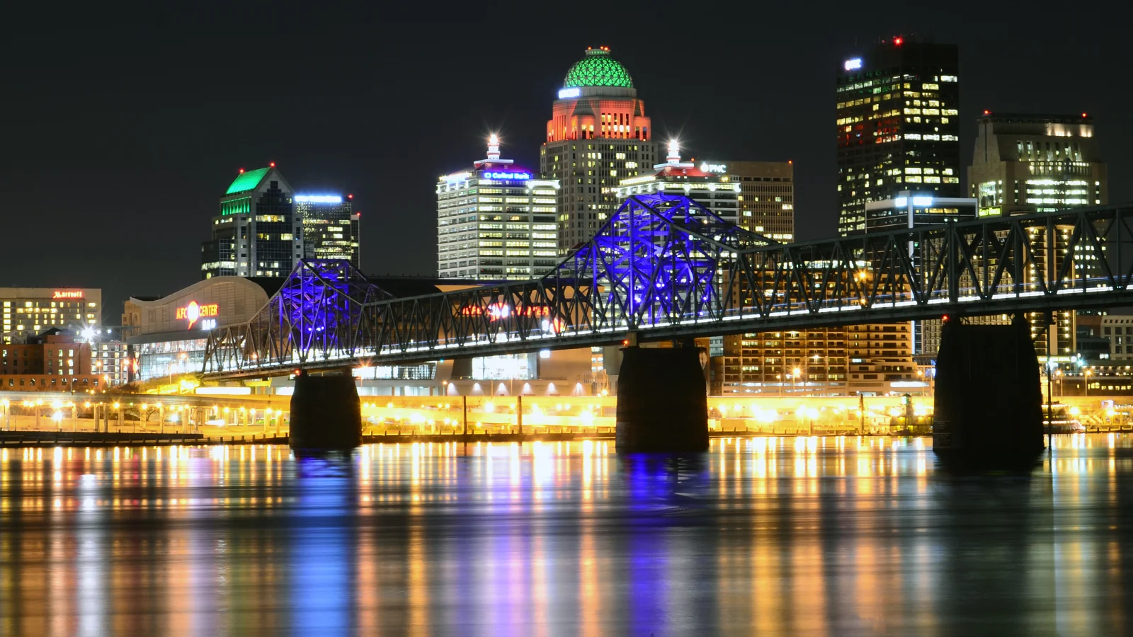 Louisville Skyline And River Reflection iPhone 13 Case by