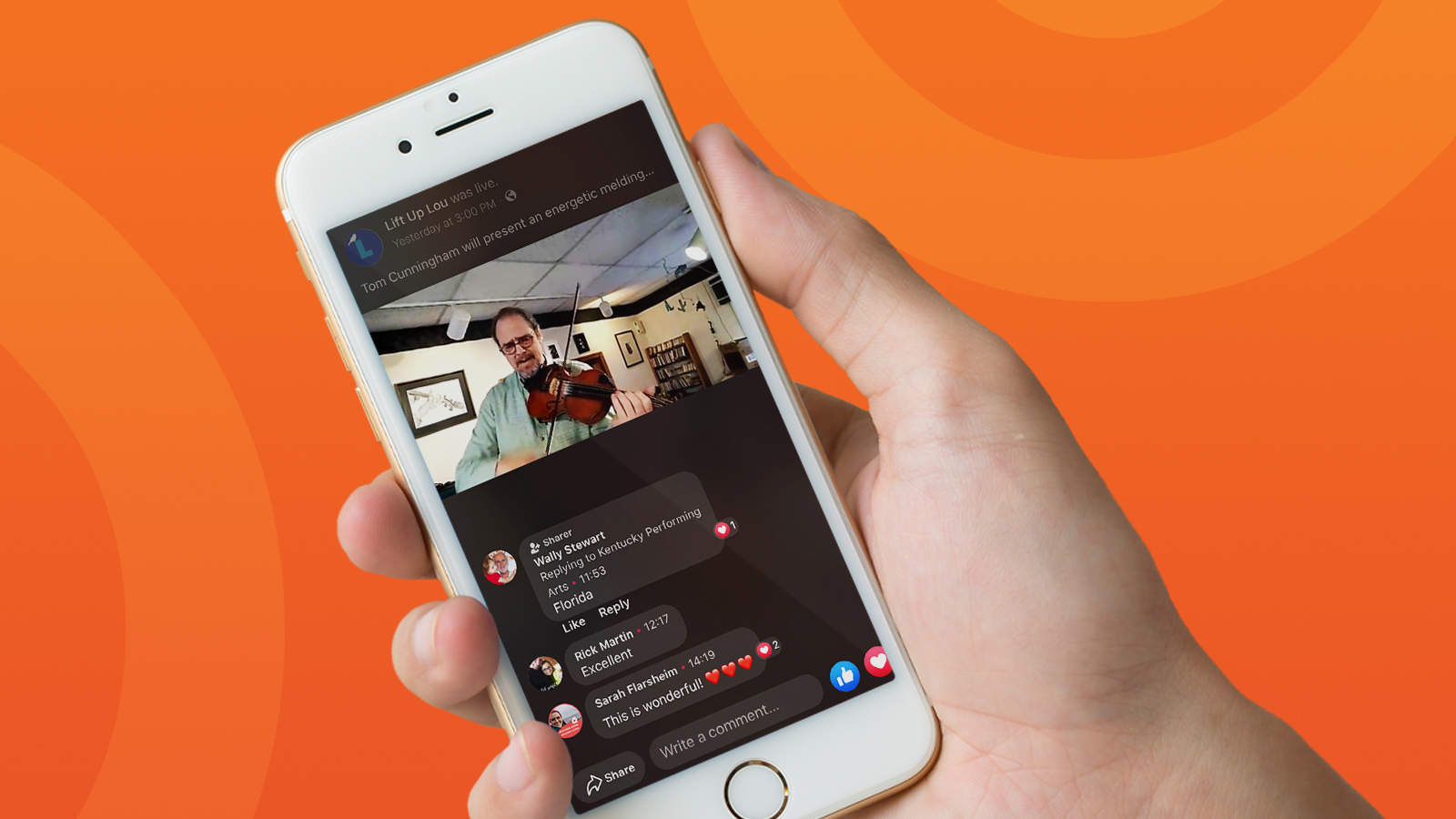 How to watch hot sale fb live on iphone