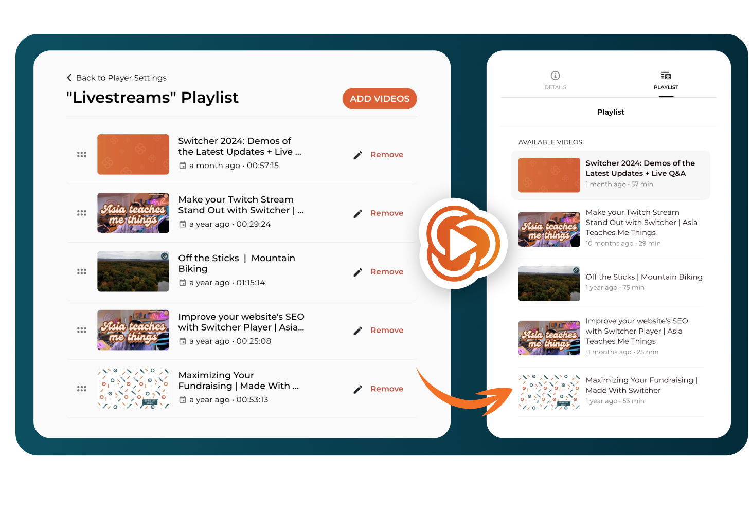 Switcher Player playlist-2